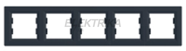 Рамка 5 постів Schneider Electric Asfora горизонтальна антрацит (EPH5800571)