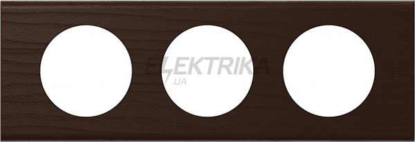 Рамка, програма Celiane, 3 поста, венге