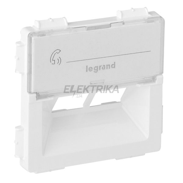 Панель лицьова Rutenbeck для подвійної розетки RJ45, білий, Valena LIFE