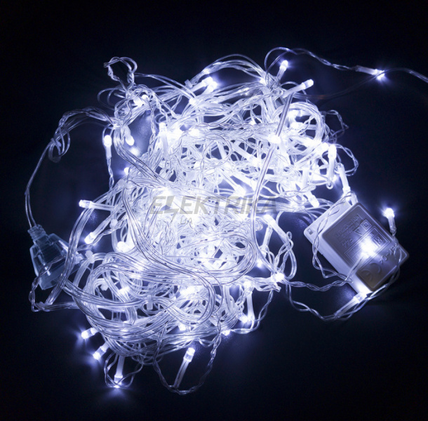 Гірлянда STARLIGHT бахрома білий 100LED IP20 прозорий 3,2x0,7м (000057279)