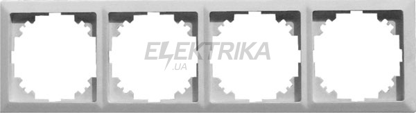 Рамка e.lux.10084L.4.fr.white 4-місна, біла