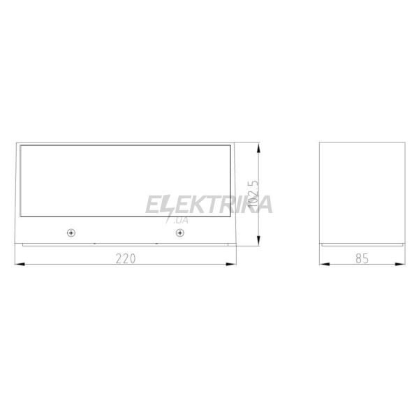 Світильник вуличний настінний LUTEC GEMINI 5189112118 20Вт IP54 Architectural (51904)
