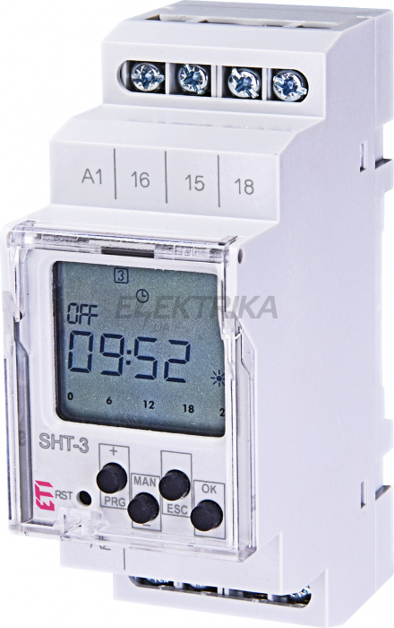 Реле часу цифрове ETI SHT-3 230V 002470055