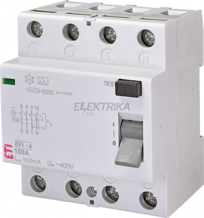 Дифф.реле (ПЗВ) ETI EFI-4 A 100/0.1 002062152