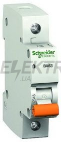 Автоматичний вимикач SCHNEIDER BA63 1P 63A C (11209) (10026265)