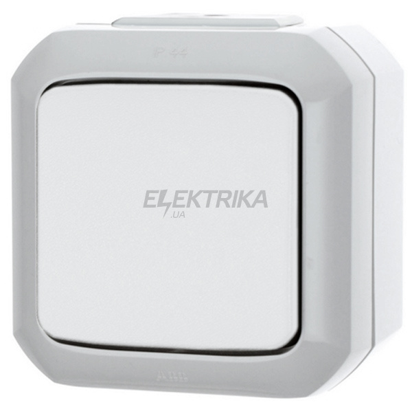Вимикач 1-клавішний, IP54, білий, Variant+, Elektro-Praga