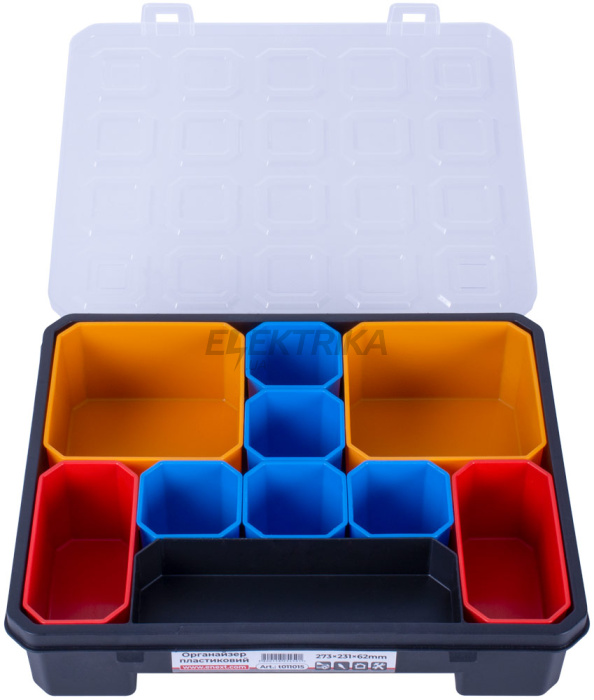 Органайзер пластиковий, e.toolbox.pro.15, 15" 273х231х62мм (t011015)