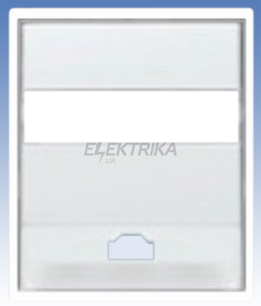 Центральна панель телефонної розетки, білий/білий, Time, Elektro-Praga
