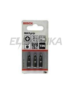 Набір із 3 насадок-біт Max Grip (PH) PH1; PH2; PH3; 25 мм