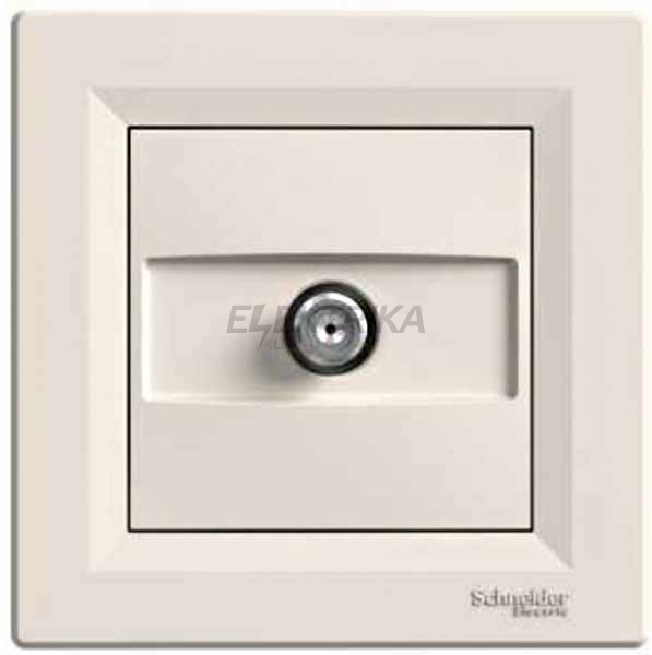 Розетка SAT прохідна Schneider Electric Asfora 4дб кремовий (EPH3700223)