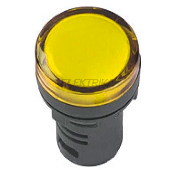 Світлосигнальний індикатор AD22, (LED) матриця, d22mm, жовтий, 24В АС/DC