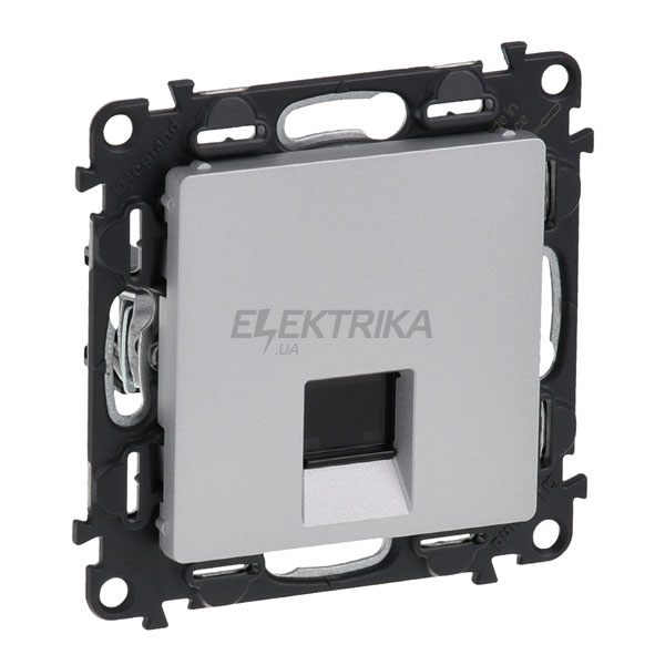 Розетка RJ45 Кат.5е UTP, алюміній, Valena LIFE