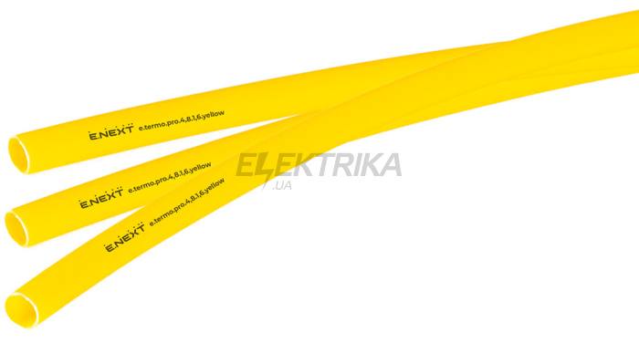 Термоусаджувальна трубка з клейовим шаром e.termo.pro.4,8.1,6.yellow, 4,8/1,6, 1м, жовта (p092008)