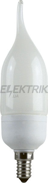 Лампа енергозберігаюча e.save.flame.e14.11.2700, тип flame, патрон Е14, 11W, 2700 К