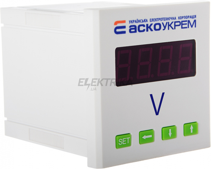 Вольтметр цифровий АСКО-УКРЕМ AС 600В 80х80 (ЦВ-8) (A0190010120)
