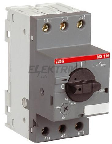 Автомат захисту двигуна ABB MS116-32 (32A) (1SAM250000R1015)
