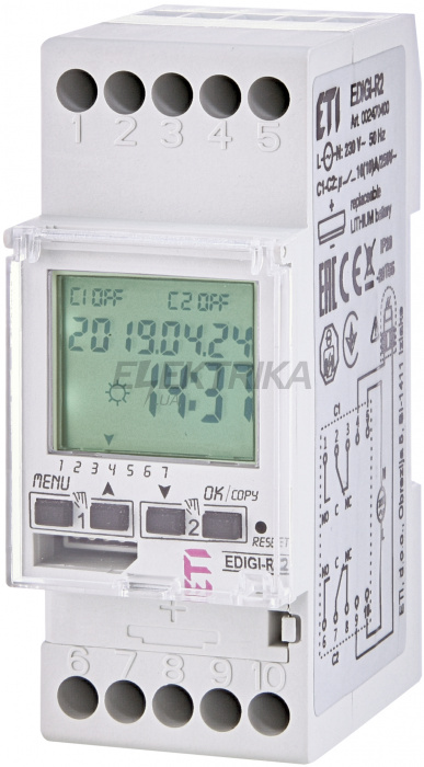 Реле часу цифрове ETI EDIGI-R2 002470400
