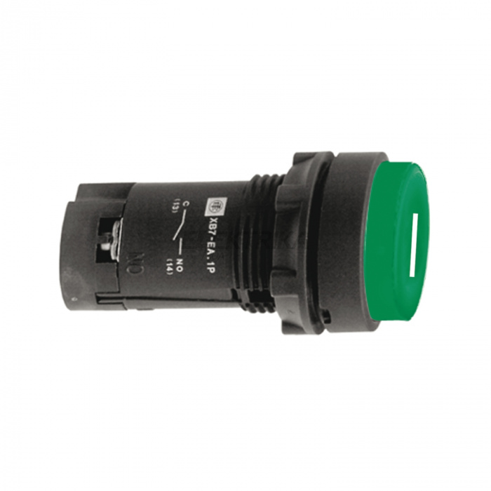 Кнопка Schneider Electric КНОПКА 22ММ ЗЕЛЕНА З ПОВЕРНЕННЯМ XB7EA3131P
