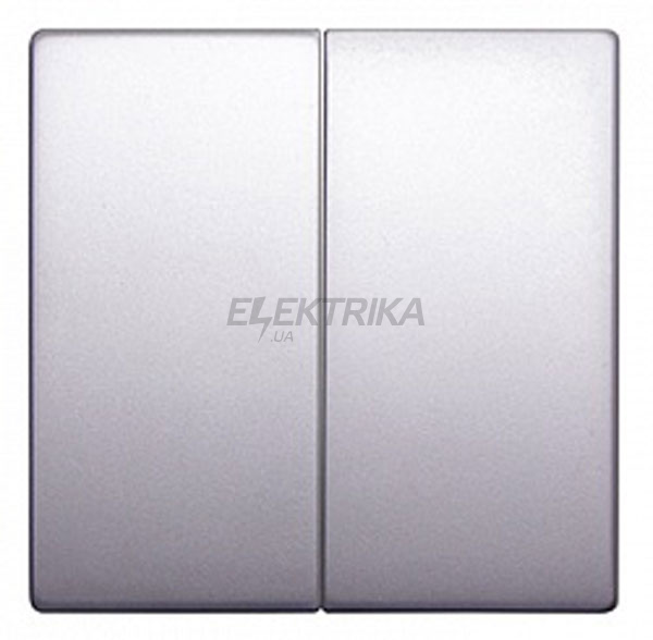 Клавіша e.lux.11021L.pn.aluminium подвійна "алюміній"