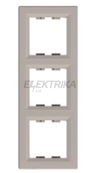 Рамка вертикальна 3 пости Schneider Electric Asfora бронза (EPH5810369)