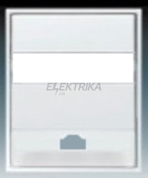 Центральна панель телефонної розетки, білий/крижаний білий, Time, Elektro-Praga