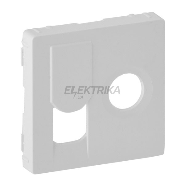 Панель лицьова розетки TV+RJ45, білий, Valena LIFE