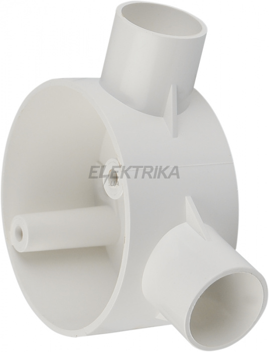 Коробка монтажна АСКО-УКРЕМ кругла 2 відводи для труби d25mm (A0070050030)