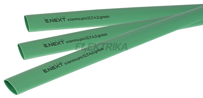 Термоусаджувальна трубка з клейовим шаром e.termo.pro.12,7.4,2.green, 12,7/4,2, 1м, зелена (p092033)