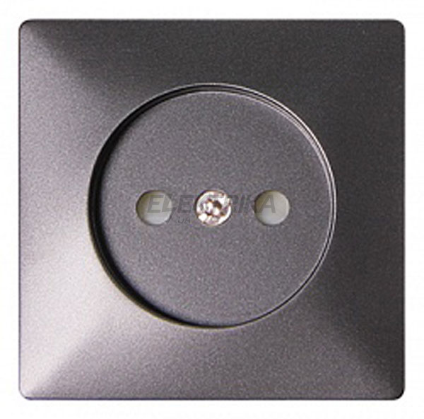 Панель e.lux.12211L.pn.anthracite для розетки без з/к, "антрацит"