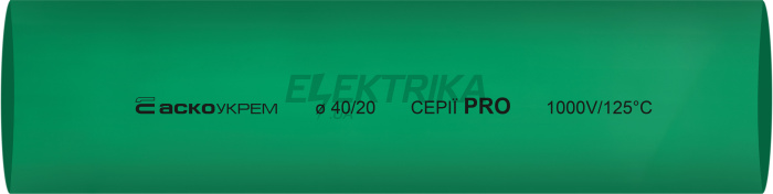 Термоусаджувальна трубка 40,0/20,0 шт. (1м) зелена серії PRO(A0150040598)
