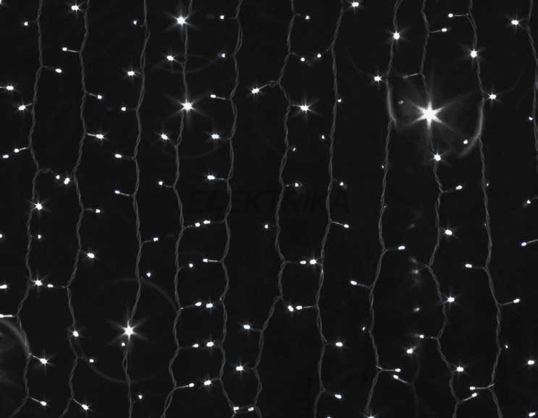 Гірлянда зовнішня Curtain 1520LED 2x7 білий/білий IP44