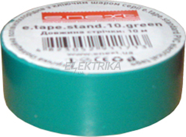 Ізолента e.tape.stand.20.green, зелена (20м)