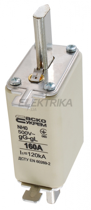 Запобіжник ножовий плавкий АСКО-УКРЕМ NH0 160A gG (A0050010026)
