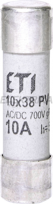 Плавка вставка запобіжник ETI CH10x38 gR 10A/700V AC/DC 002625021