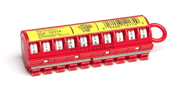 Циферний маркератор для дротів ScotchCode™ STD-0-9X 10 цифр