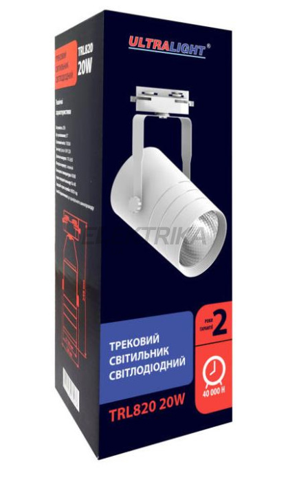 Світильник трековий світлодіодний Ultralight TRL820 білий (51545)