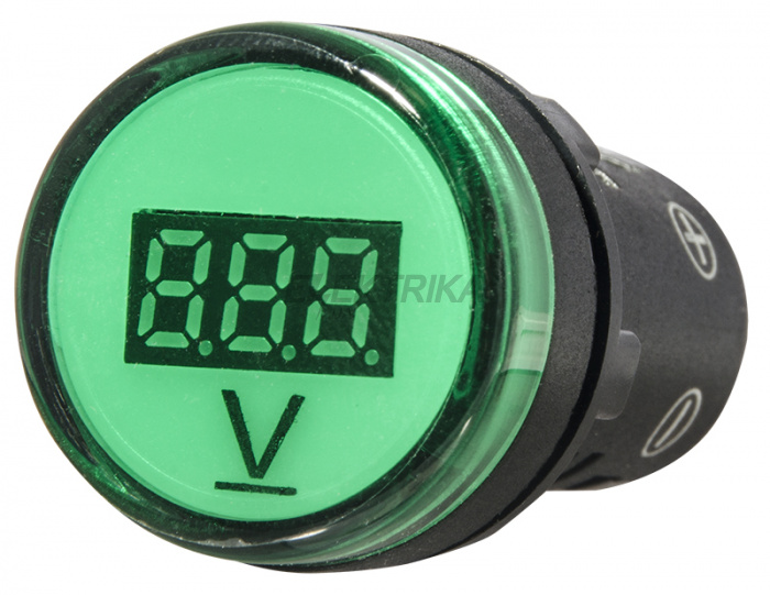 Вольтметр цифровий АСКО-УКРЕМ AD22-22 DVM DC 5-30В зелений (A0190010014)