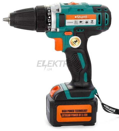 Шуруповерт акумуляторний Sturm 24 В (CD3224LB)