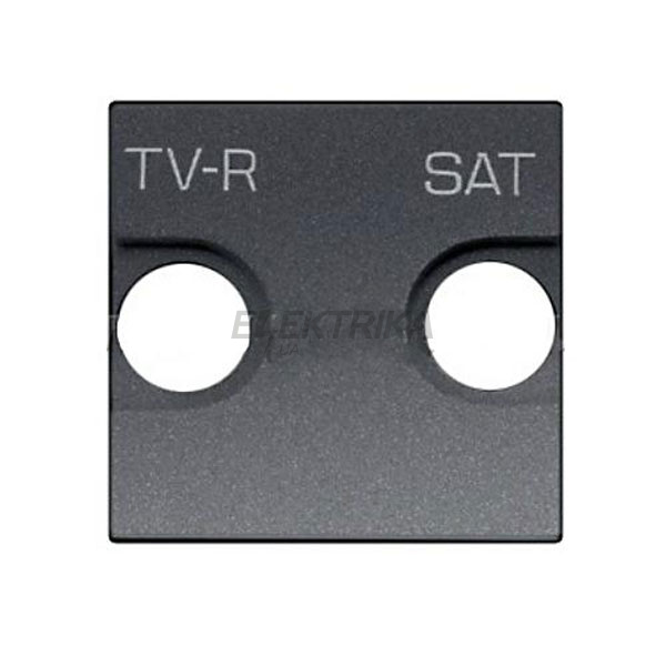Панель центральна розетки TV-R-SAT Zenit N2250.1 AN, антрацит