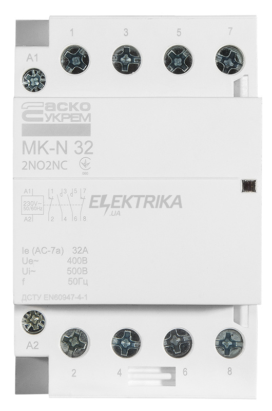 Контактор модульний АСКО-УКРЕМ MK-N 4P 32A 2NO2NC (A0040030035)