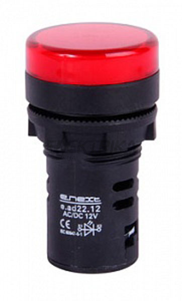 Світлосигнальний індикатор e.ad22.24.red Ø22мм 24В АС/DC, червоний