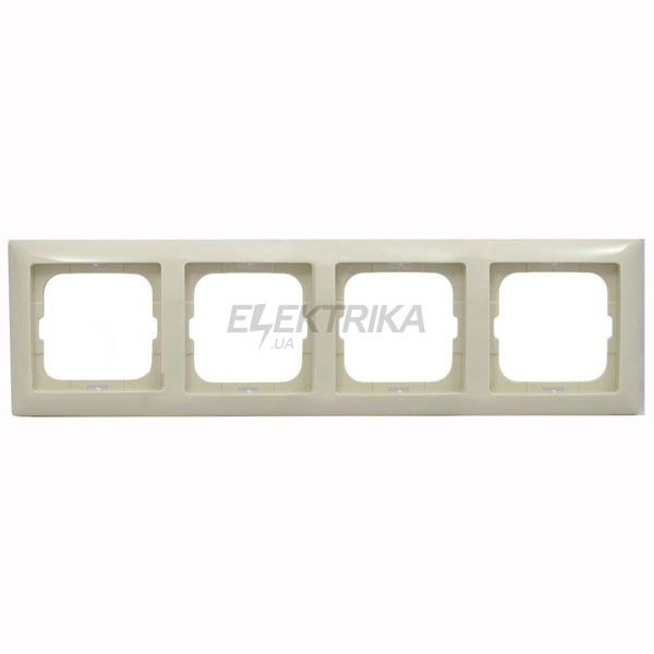 Рамка 4-постова слонова кістка, Basic 55, Busch-Jaeger