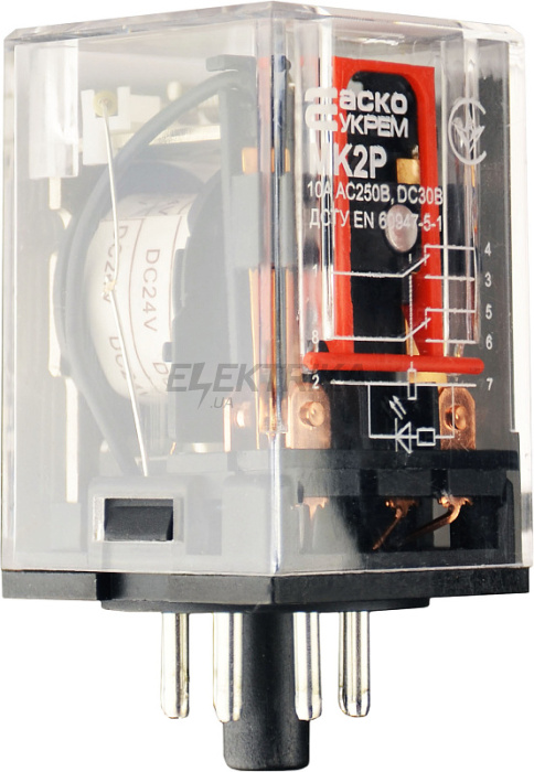 Реле проміжне АСКО-УКРЕМ МK2P (DC 24 V) (A0090010011)