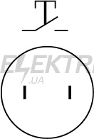 Кнопка металева АСКО-УКРЕМ TY 19-211A Scr 1NO (A0140010104)