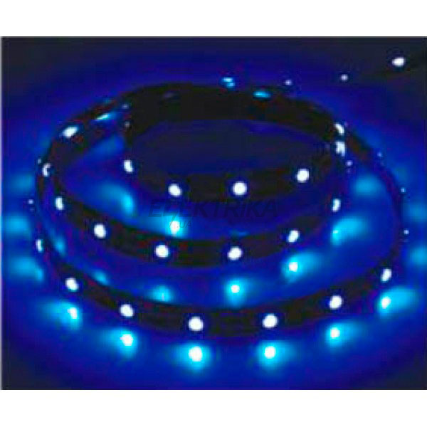 Стрічка світлодіодна LS603/LED-RL 60SMD(3528)/m 4.8W/m 12V 5m-8-0.22mm синій на білому (блістер)