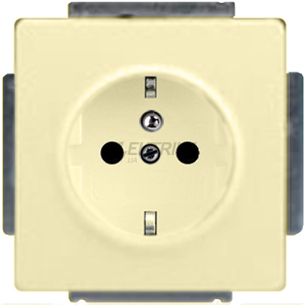 Розетка із заземленням, слонова кістка, 16A, 250V, Swing, Elektro-Praga