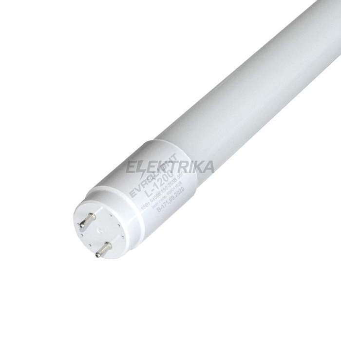 Лампа EVROLIGHT L-1200 6400K 18Вт G13 T8 трубчаста LED