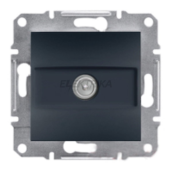 Розетка SAT кінцева Schneider Electric Asfora 1дБ антрацит (EPH3700171)