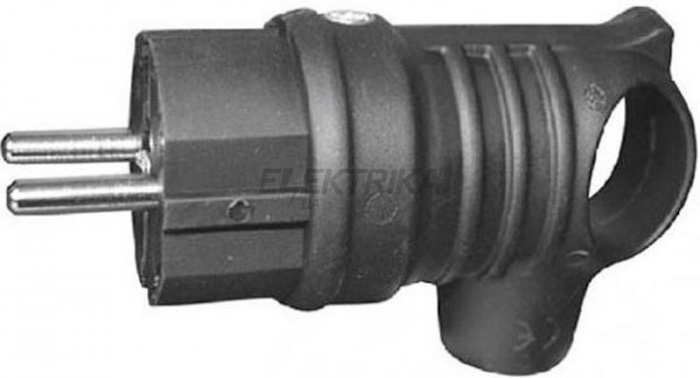 Вилка з ручкою Lezard 2Р+РЕ 1х16А 220-240V (106-0400-109)