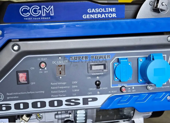 Бензогенератор CGM SUPERPOWER 6000SP (6000SP)